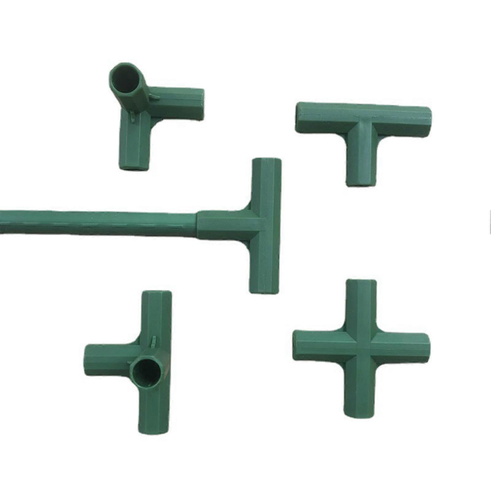 3/4 Way 11mm Elbow Pipe Fitting Plastic Garden Pipe Connector Tool for DIY Shelf Storage Frames