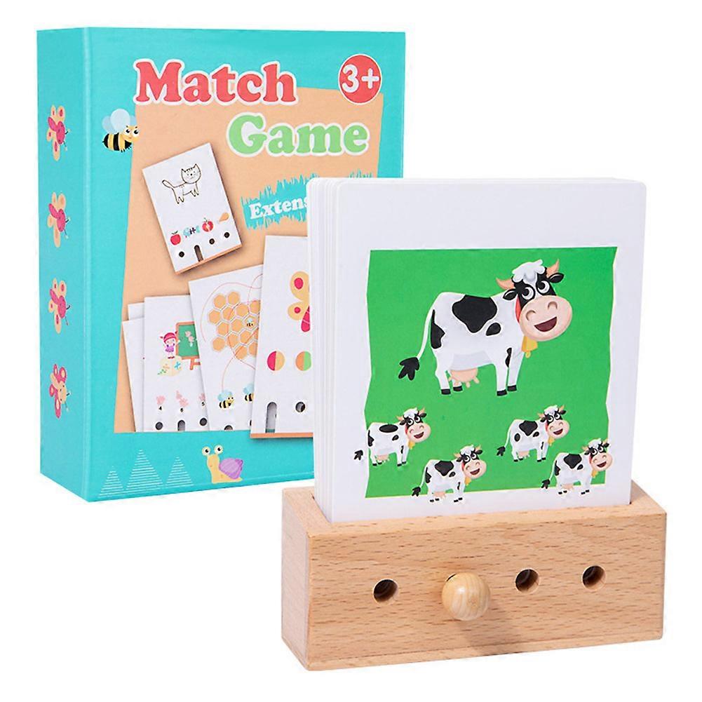 Shadows Matching Wooden Toy Logical Ability Trainining Matching Plaything for Party