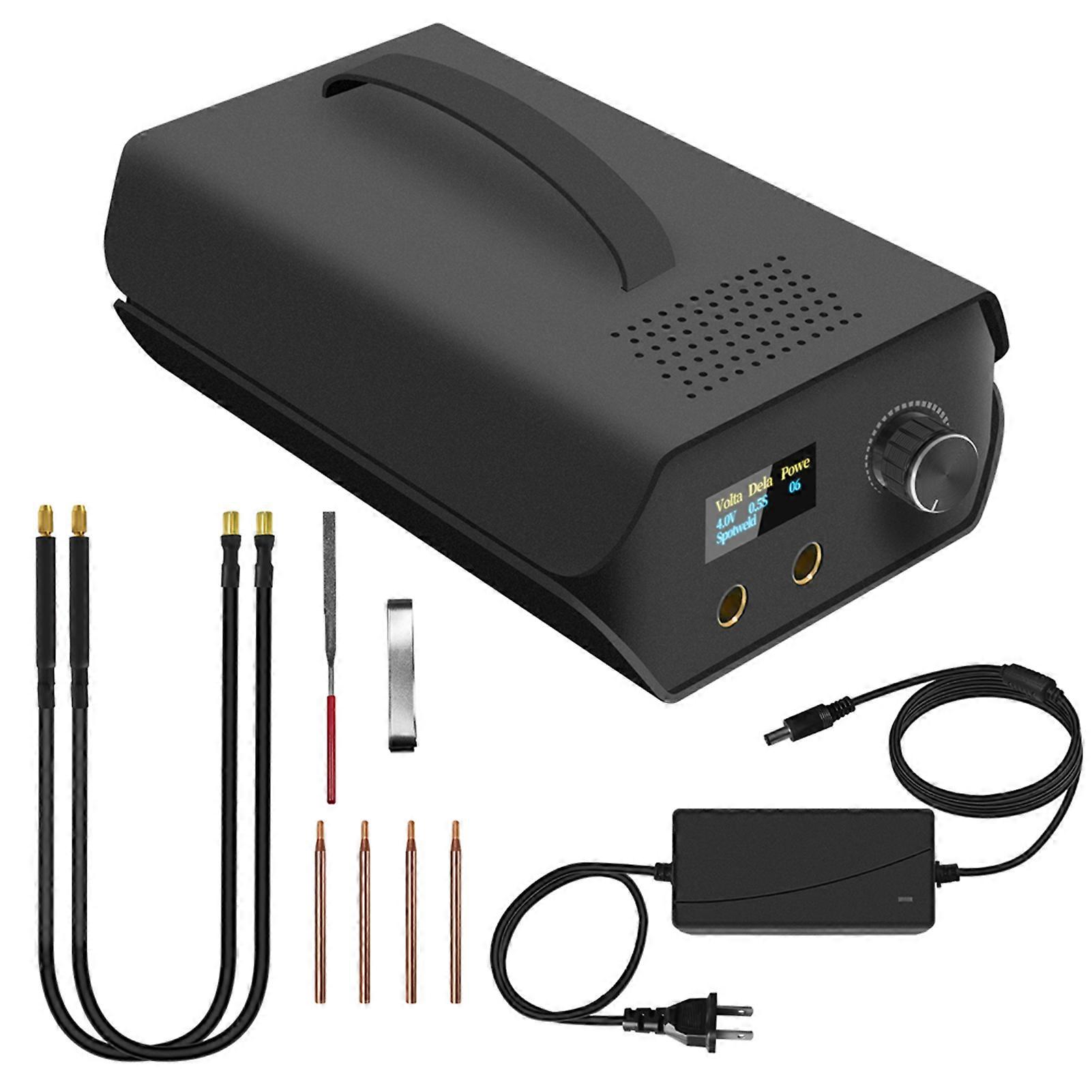 Spot Welder, Portable Farad Capacitor Battery Spot Welder with 120 Gear Adjustable Power Digital Screen, Household Spot Welding Machine for DIY Batter