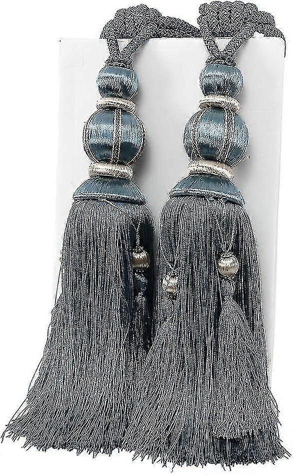 2 Pcs Curtain Tie Backs Rope Handmade Tassel Curtain Tiebacks Holdbacks Window Drape Rope