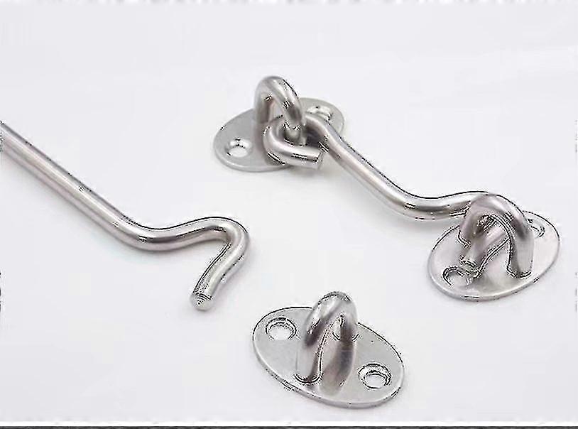 2 Fixing Hooks For Revolving Door Frame Doors And Windows (silver 75 Mm)