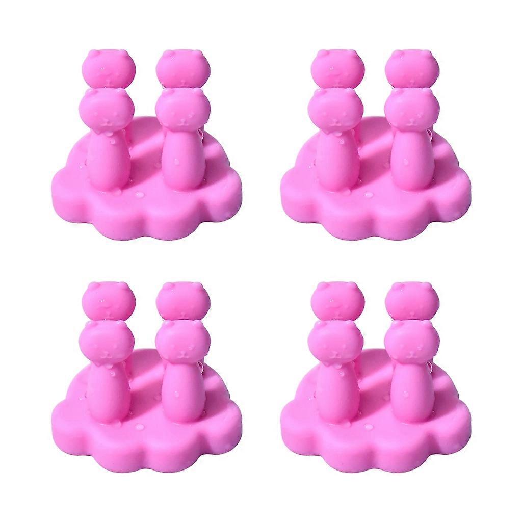 4pcs  Multipurpose Sticky Hooks These Easy-to-Install Hooks Practical