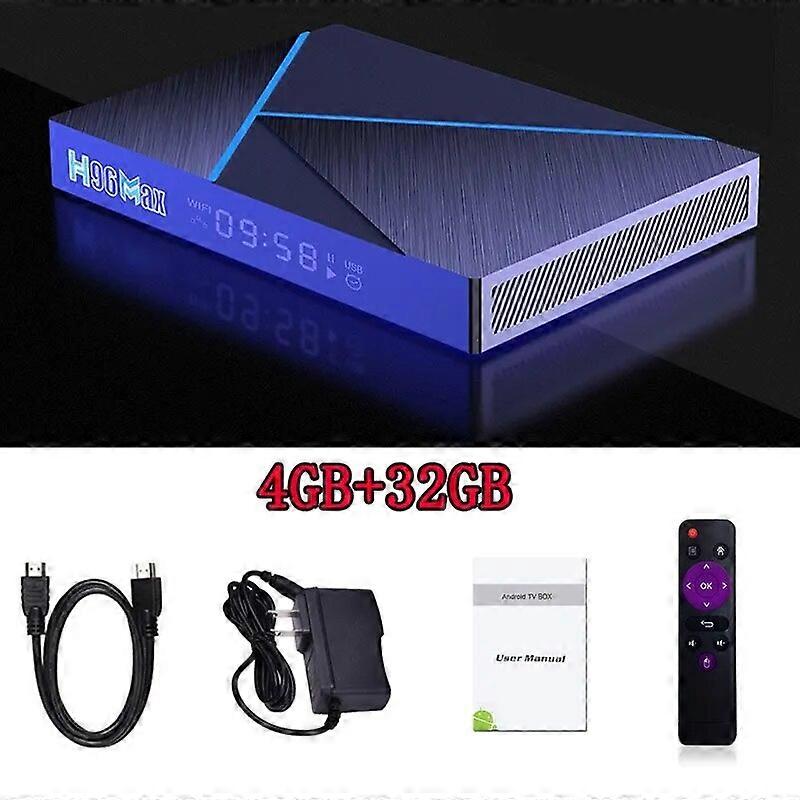 H96 Max V56 Android12 Smart TV Box RK3566 Quad-Core 4K 2.4G/5G WiFi BT4.0 1000M LAN 8GB 64GB Set Top Box