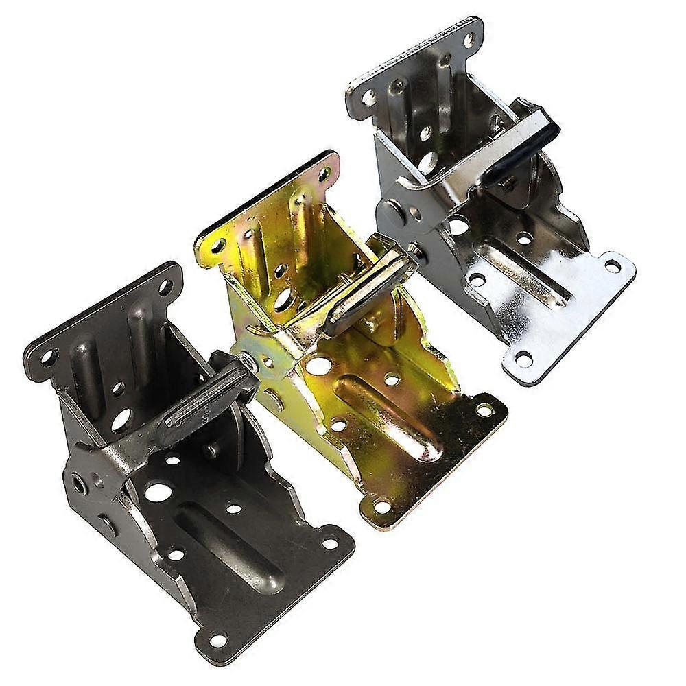 For Chair Tables Foldable Workbench Feet 90 Degree Folding Hinge Furniture Hardware Table Leg Bracket Self-locking Black