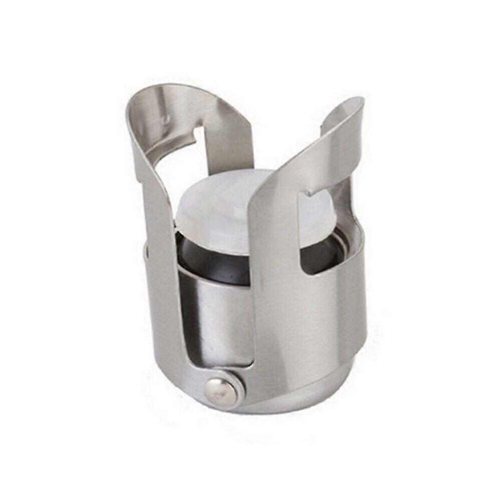Sealing Plug Wine Corks Reusable Reverse Button Silver Champagne Stopper(silver)(1pcs)