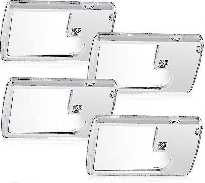 Zak vergrootglas met licht 4 stuks 3x 6x led bril kaart type reisloep mini creditcard vergrootglas met licht
