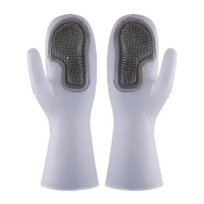 Silicone Cleaning Gloves With Kitchen Brush