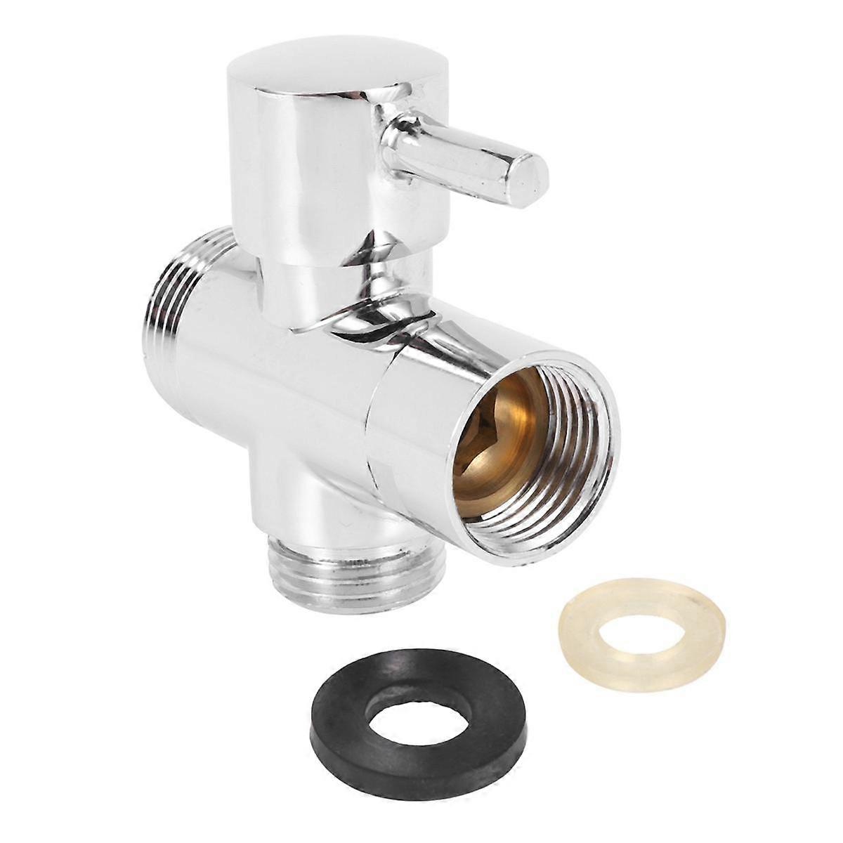 SOLID diverter 3-way diverter valve All 1/2 inch IPS shower system spare part, copper chrome platin