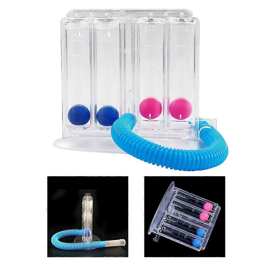 Deep Breathing Exerciser, Lung Deep Breath Trainer, Incentive Spirometer  Training - 3 Balls, 13.7x6.5x16.3cm