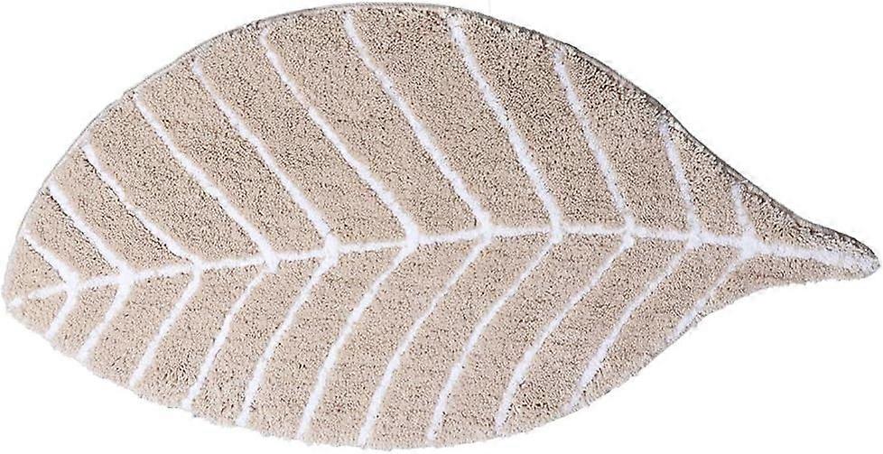 Söpö ovimatto lapsille - Mikrokuitua imukykyiset kylpyhuonematot - Etuoven matto MattoLattiamatto, Lehtimuoto