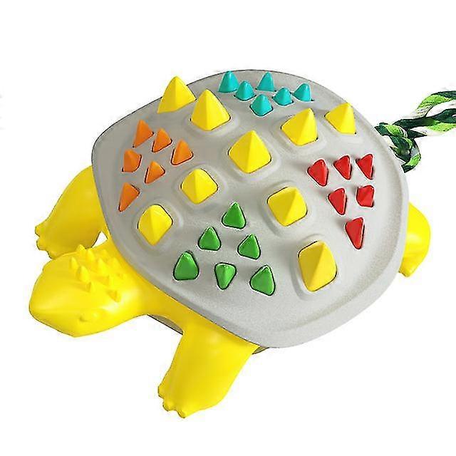 meows dog chew toys toothbrush turtle shape rub and clean tooth remove calculus dulable licking bite