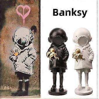 Banksy Deep Sea Diver Statue Street Artistic Diver Girls Sculpture