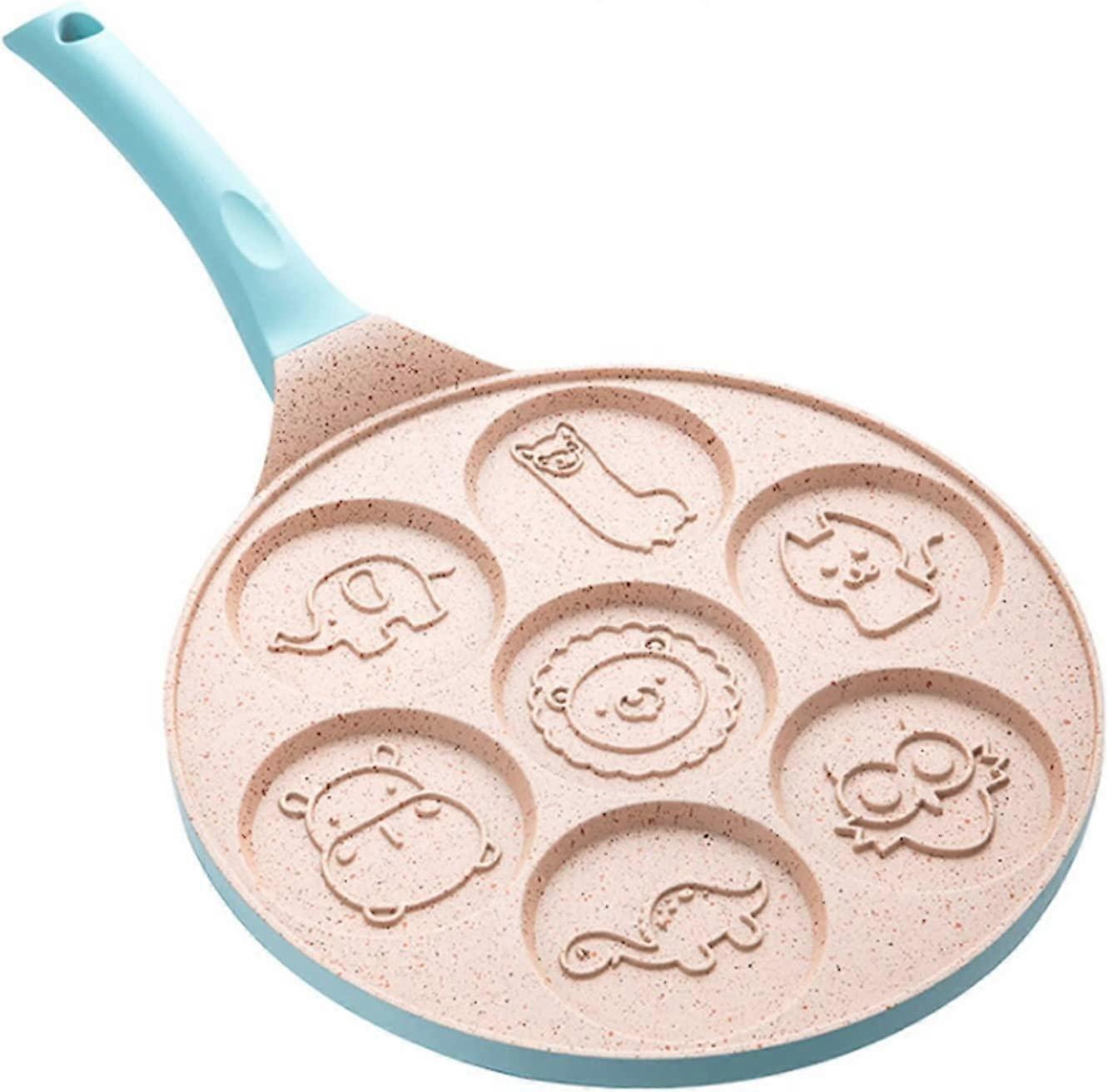Pancake Maker for Kids, Egg Cooker Pan Egg Skillet for Breakfast, Mini Pancakes Pan Pancake Molds Zoo Animal Waffle Maker for Kids, Pancake Shapes Non