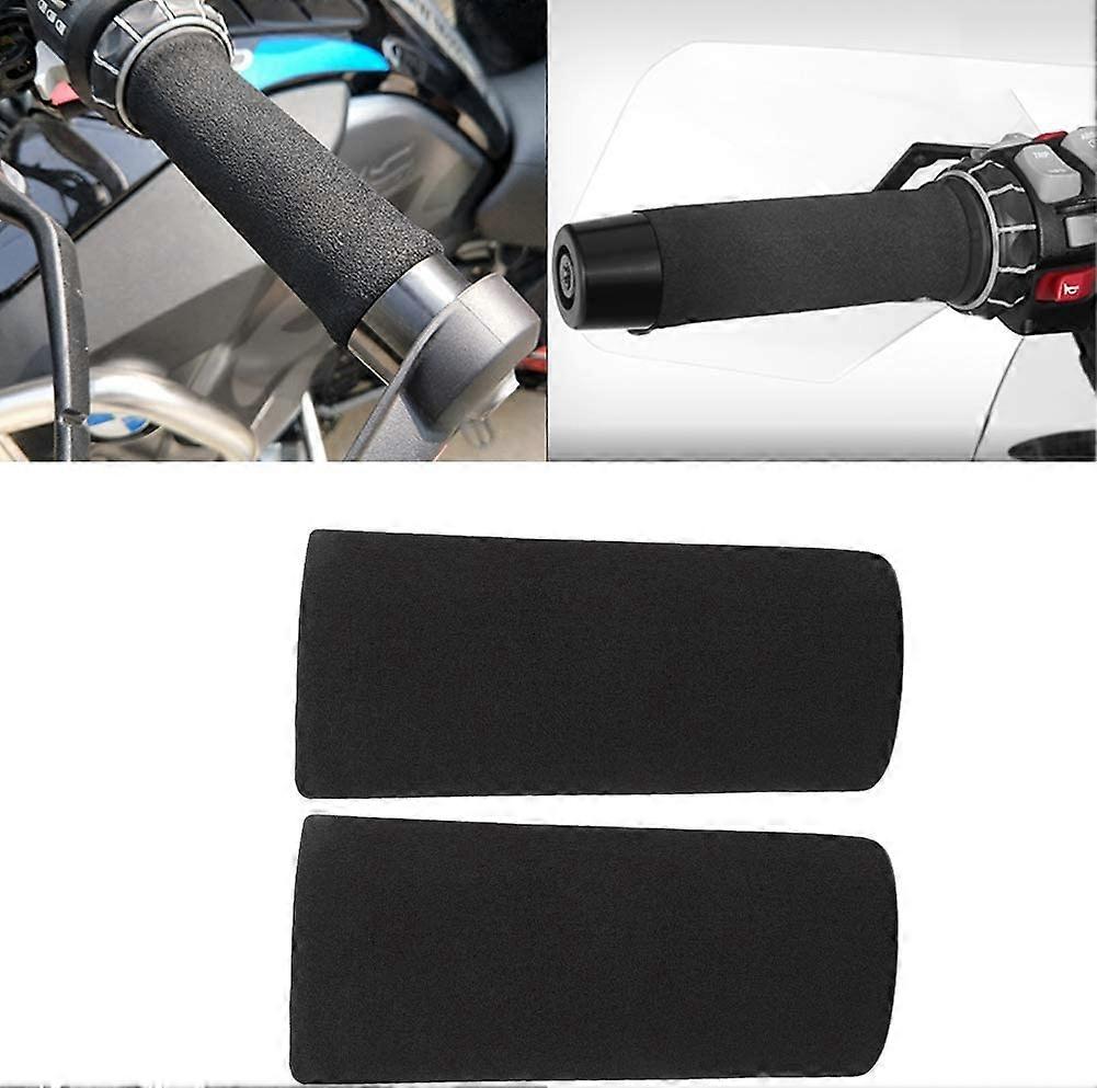 1 Pair Motorcycle Comfort Foam Handlebar Cover, Anti Slip Vibration Grip Set, Motorcycle Foam Grips, Foam Motorcycle Grips, Suitable for 1.02 to 1.18