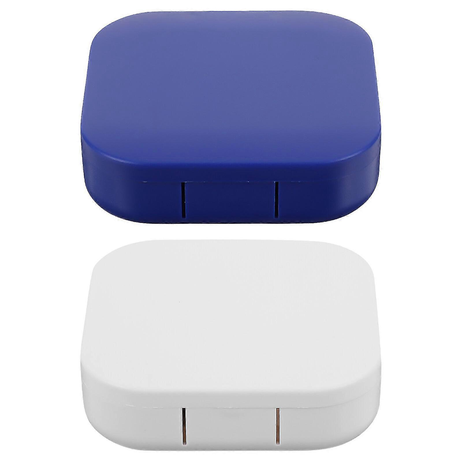 4pcs Contacts Lens Cases Eye Care Boxes Contacts Lens Containers (assorted Color)