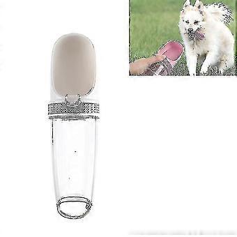 Pet Supplies Dog Cat Outdoor Portable Kettle Drinking Fountain(white)