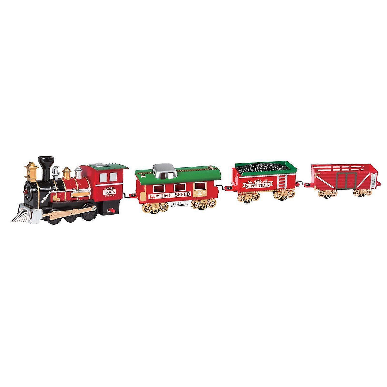 Christmas Electric Rail Train Light Music Function Can Replace The Battery