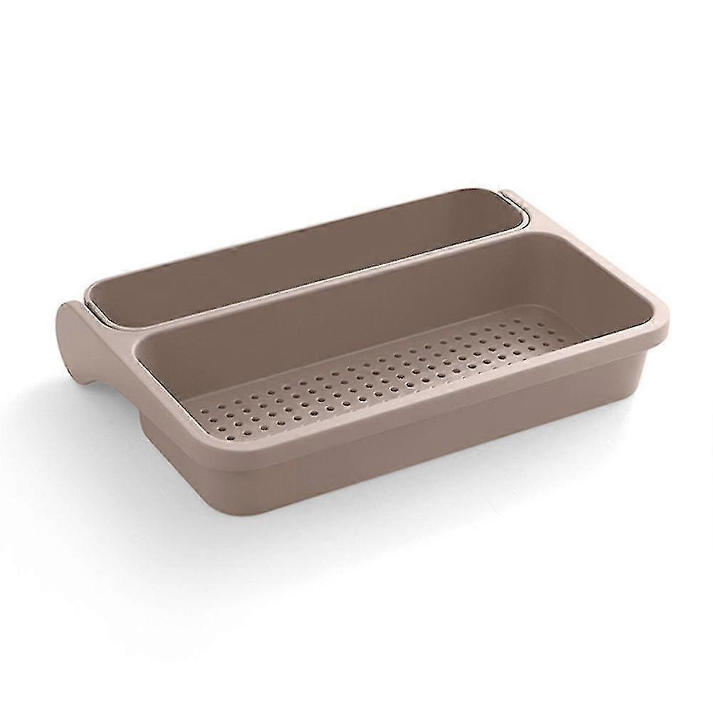 1 Pcs Storage Drain Rack Holder Organizer Foldable Durable For Kitchen Sink Fruit Pink