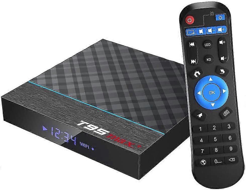 Android Box T95 Max + Android 9.0 TV Box Amlogic S905X3 Quad-Core Cortex-A55 4 GB RAM 32 GB ROM Media Player mit 8K BT4.0 2.4G / 5.0 GHz Dual-Band Wi