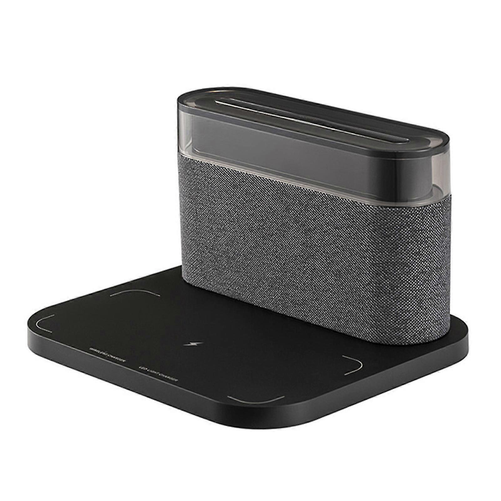 Personalized Wireless Charger Speaker Desk Lamp Smart Portable Stereo Sound Box For Traveling Campin