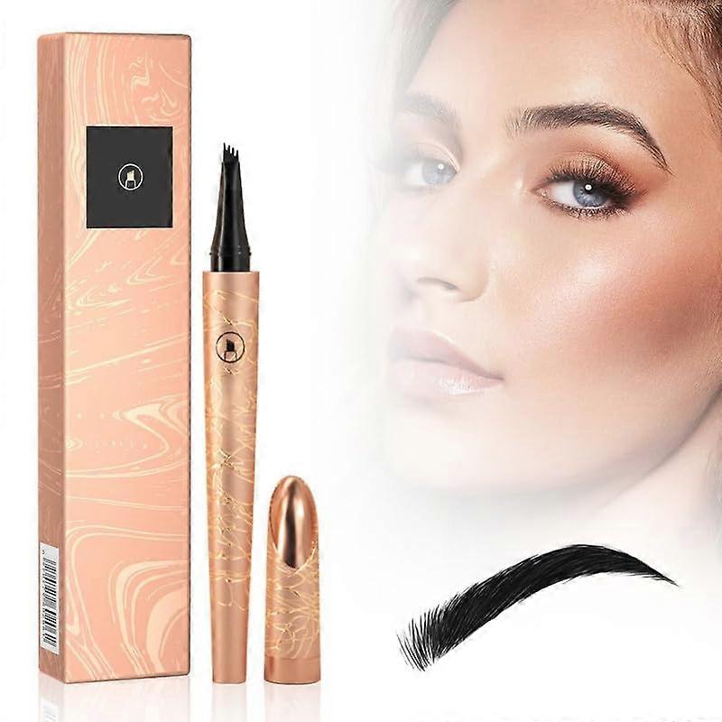 2024 New Waterproof Magic Eyebrow Pencil Microblading Eyebrow Pencil, 3D Microblading Eyebrow Tattoo Pencil 4 Fork Tip, Natural Fine Stroke Eyebrow Pe