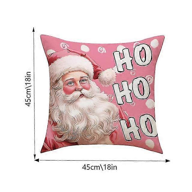 أغطية وسائد عيد الميلاد الوردية، غطاء وسادة على شكل رقاقات الثلج، غطاء وسادة وردي اللون للسرير والأريكة، غطاء وسادة شتوي، ديكور رأس السنة الجديدة