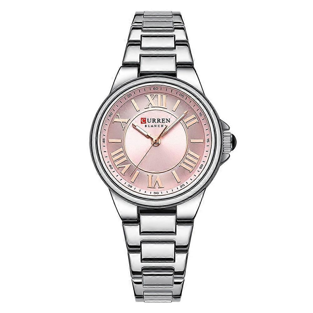 Curren Waterproof Women's Watch White Shell Pink