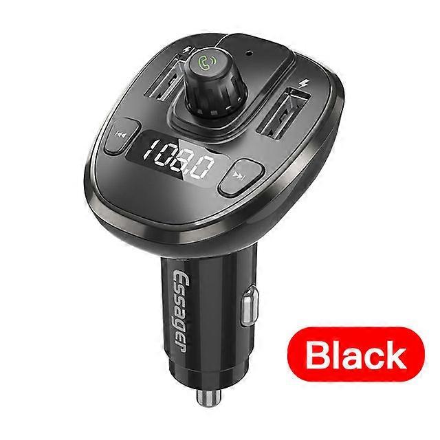 Essager Car Hands-free Bluetooth-compaitable 5.0 FM Transmitter Car Kit MP3 Modulator Player Handsfree Audio Receiver 2 USB