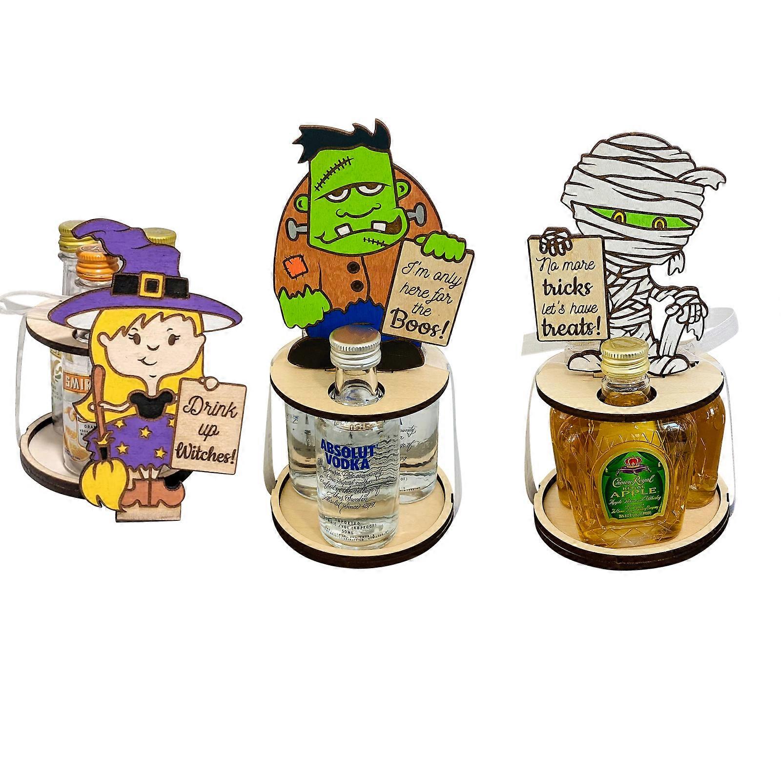 Mini drankfles display plank gesneden mini drankfles houder