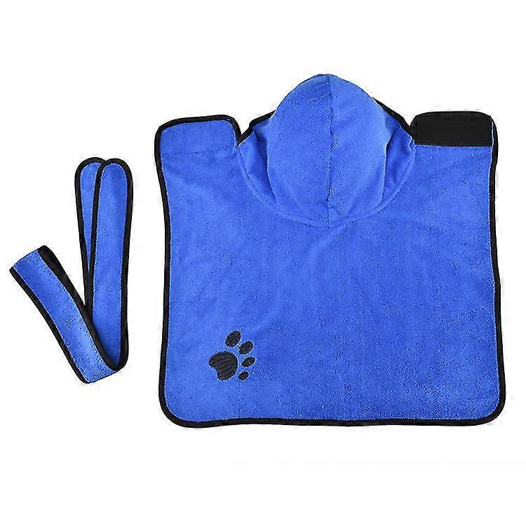 Serviettes absorbantes pour animaux de compagnie, adaptées aux chats et aux chiens pour nager, se baigner et se doucher en bleu (c)