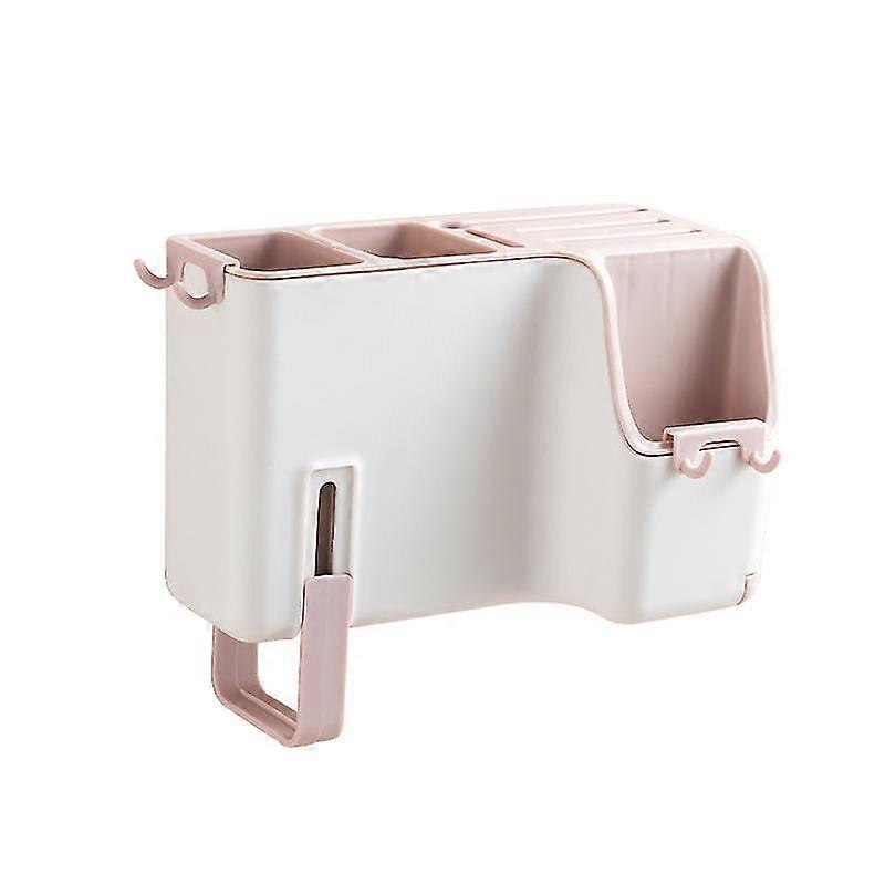 Wall Mounted Kitchen Utensil Holder Kitchenware Storage Box