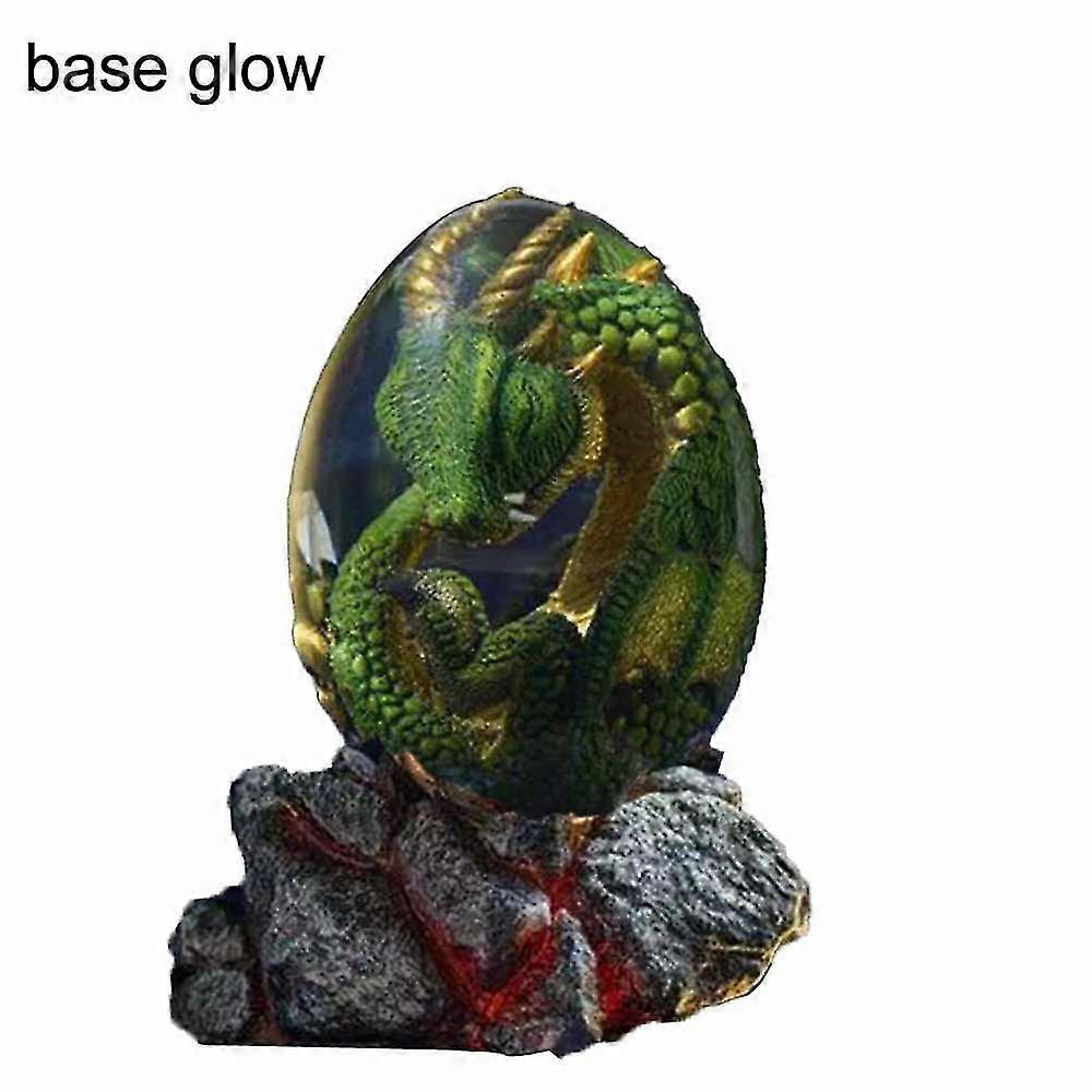 Volcano Dragon Egg With Luminous Base, Desktop Decoration