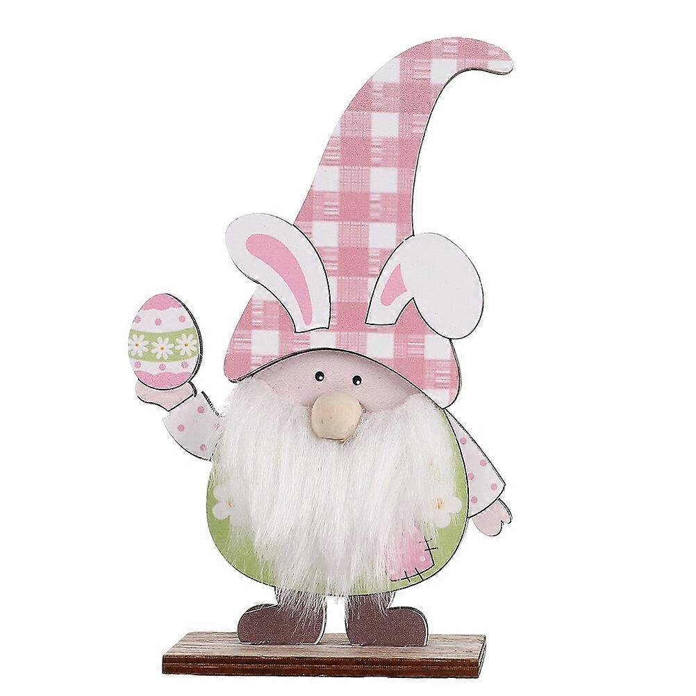 1pc Easter Decorative Dwarf Adornments Delicate Wood Art Craft Dwarf Ornament
