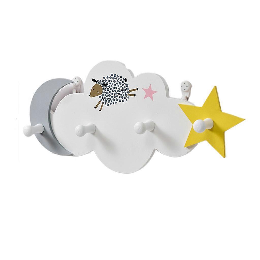 Cloud Moon Star Shape Hook Durable Hanging Storage Holder for Bathroom Bedroom