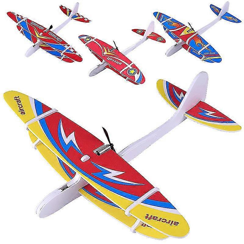 Big Foam Plane Glider Hand Throw Airplane Light Inertial Eva Bubble Planes Outdoor Launch Kids
