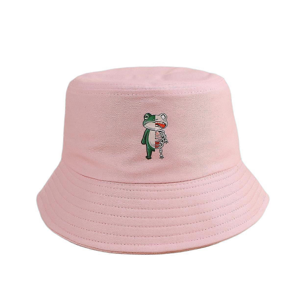 Adult Teen Frog Hat, Cute Half Body Skeleton Frog Bucket Hat