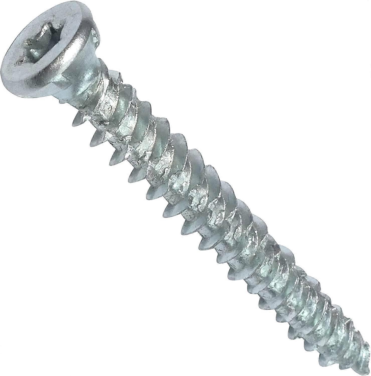 Set of 100 Direct anchoring screws for concrete 7.5x62mm conical countersunk head - with T30 star recess - direct fixing without dowel