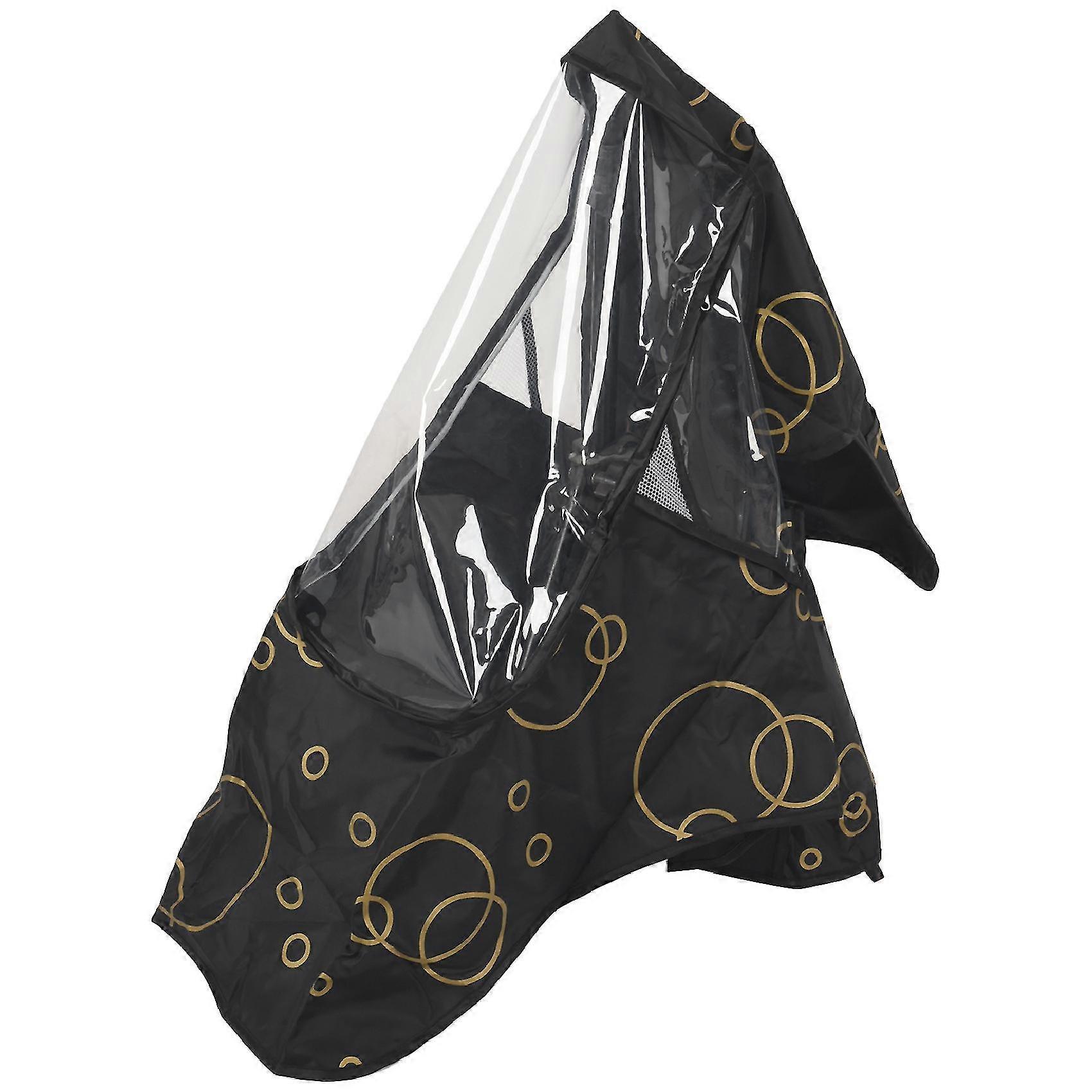 עגלה אוניברסלית כיסוי גשם עמיד למים מגן אבק רוח עגלת תינוק עגלת תינוק עגלת תינוק עגלת תינוק כיסוי-שחור tw