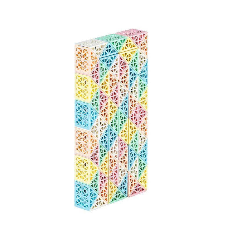 Magic Snake Ruler Cube Puzzle, Hollow Out Twist Folding Toy