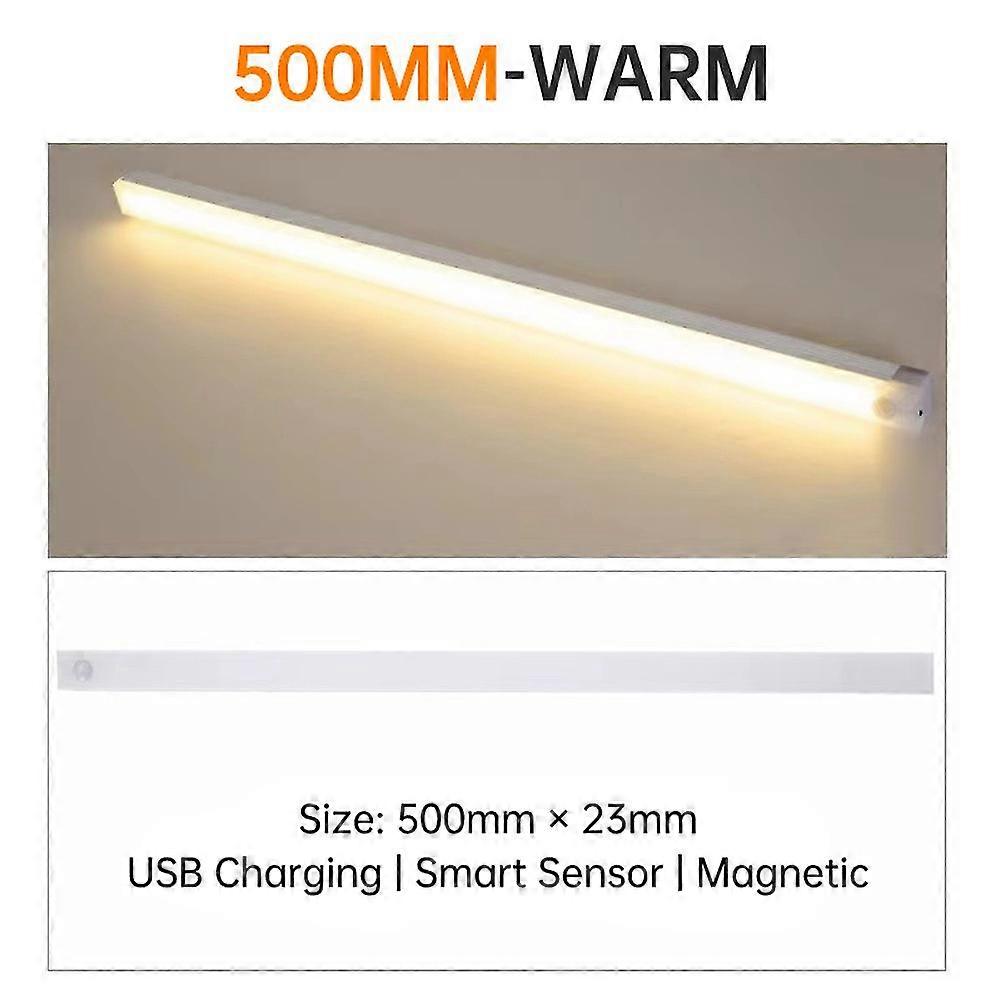 Led Motion Sensor Under Cabinet Closet Light Usb Rechargeable Kitchen Lamp Strip