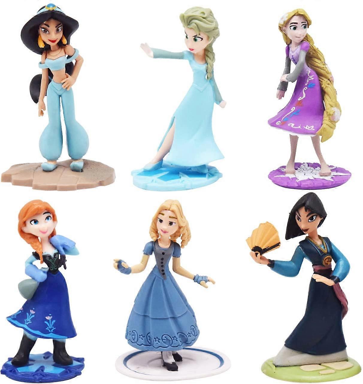 6 pcs Frozen Cake Toppers, Mini Figures Set, Birthday Cake Topper, Frozen Party Decorations, Frozen Birthday Decorations, Frozen Cake Decorations for 