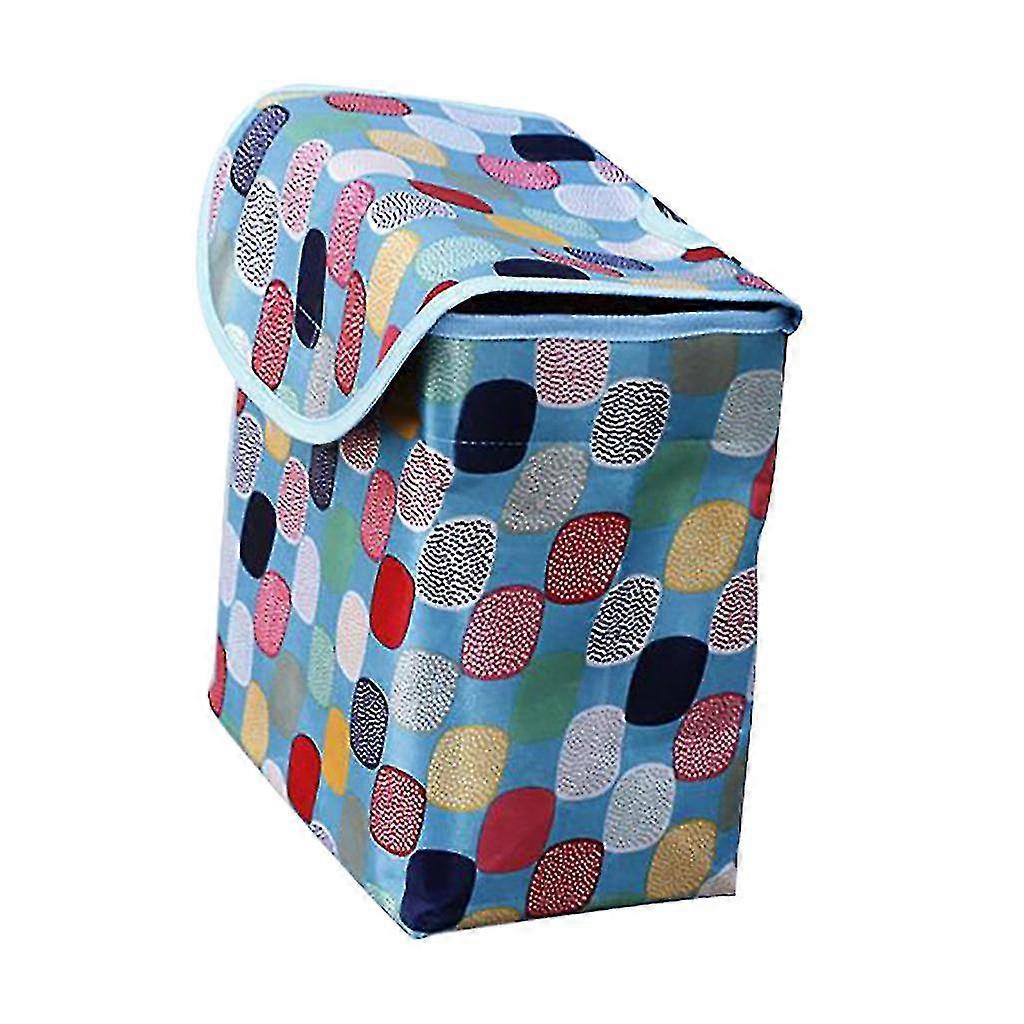 Bicycle Covered Basket Canvas Folding Front Basket Hanging Basket