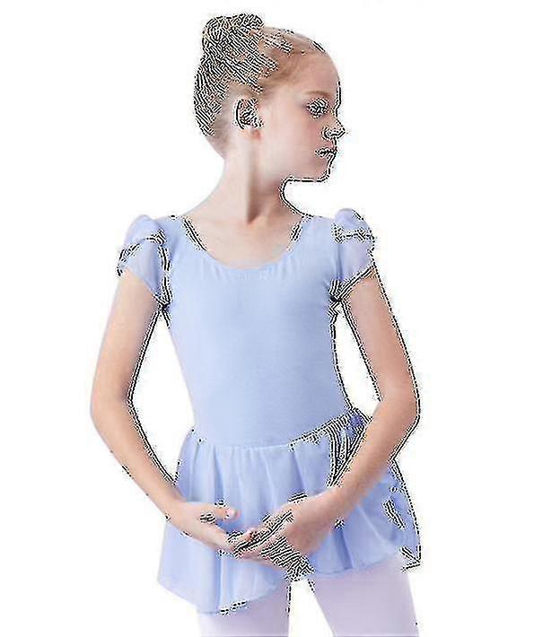 Flickor Ballet Leotard för Flutter Sleeve Kjol