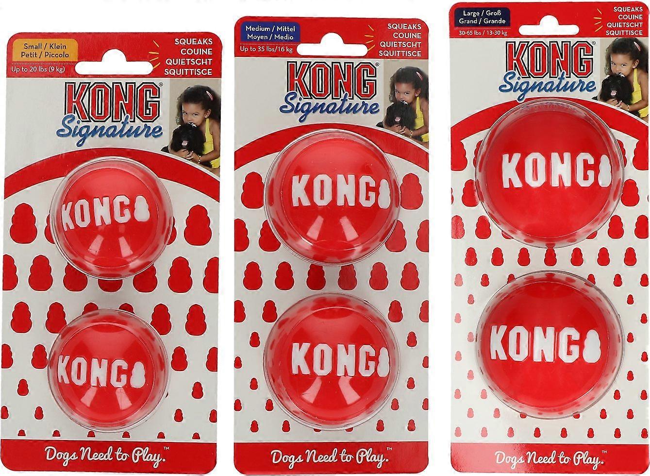 KONG Signature Balls 2-pack Lg