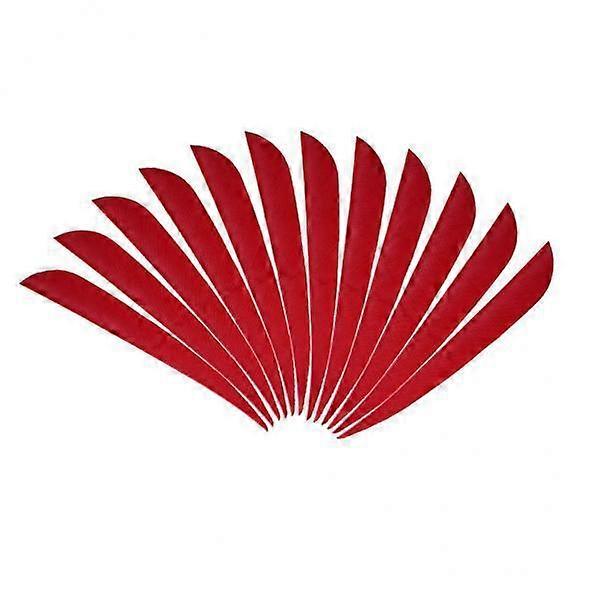 2x12pcs 3inch τοξοβολία βέλος Τουρκία φτερά Fletchings πτερύγια κόκκινο
