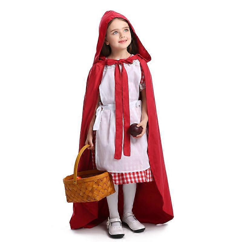 Classique Petit Chaperon Rouge Cosplay Filles Scène Performance Halloween Carnaval Party Costume