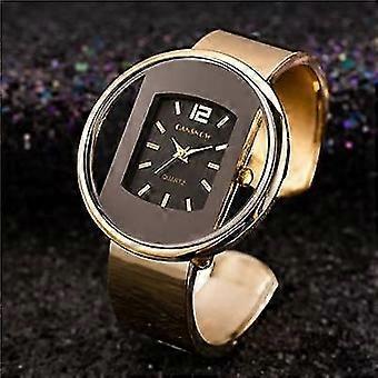 Bracciale da donna in acciaio inossidabile, orologi braccialetto, orologio gioielli da donna dorato nero