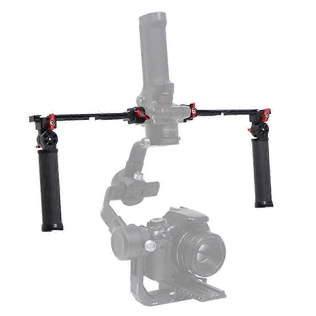 Dual Gimbal Handgrip For Rs2/3/4 Foldable Carbon Handle Grip 180 Adjustable For Rs2/3/4 A