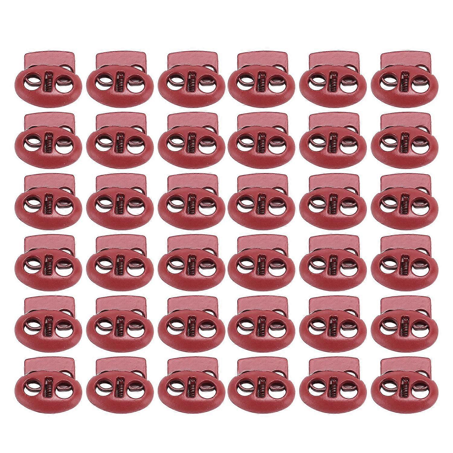 30PCS Metal Spring Cord Lock Flexible Cord Lock End Toggle for Drawstrings Bag Clothing Shoelaces Ba