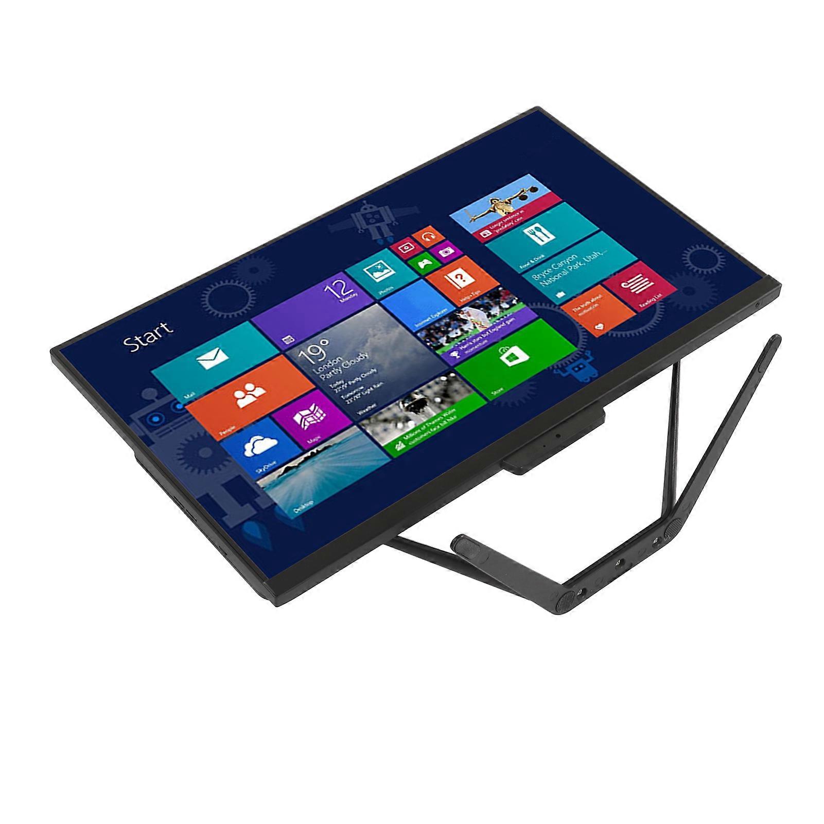 All in One Desktop Black 23.8 Inch FHD 1920x1080 with Camera J4125 CPU 8G DDR4 4 Core AIO Desktop
